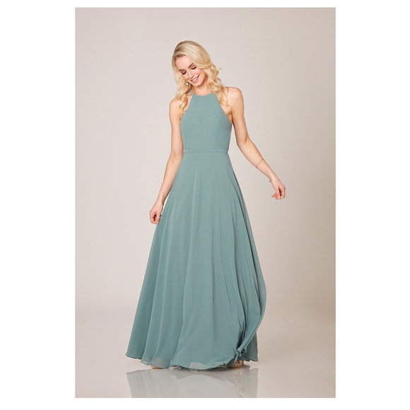 Sorella Vita 9310 Chiffon Dress Navy Tag Size 14 (street size 10-12) NWT - Picture 11 of 13